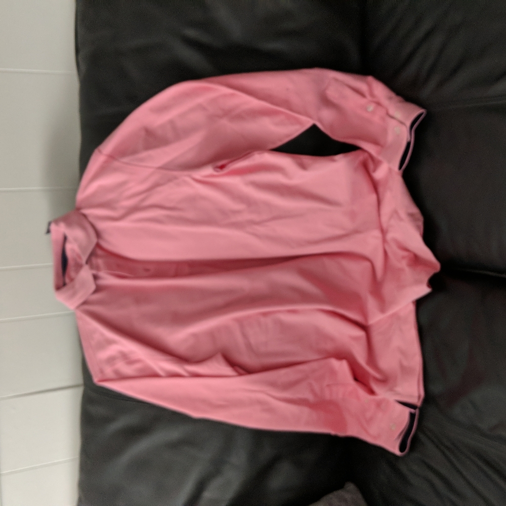 NWT, Club room, men’s, L, pink sky, long sleeve polo shirt